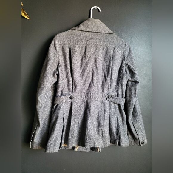 Vintage Rag & Bone Gray Black Utility Military Jacket Sz 8 Cotton - Picture 6 of 11